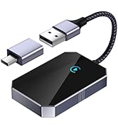 Wireless Carplay Adapter for iPhone [Apple MFi Certified] 2025 Upgraded Converts Wired to CarPlay...