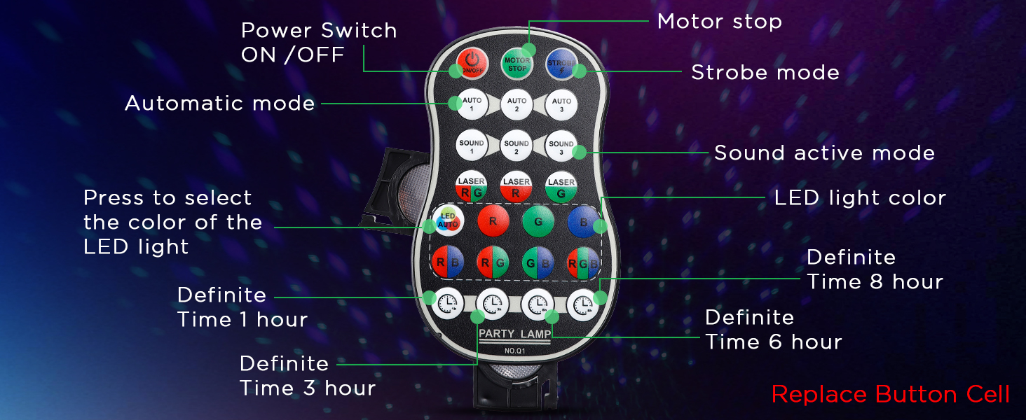 party disco ball rgb led dj rave bar strobe music studio dance floor stage ecorations laser flashi