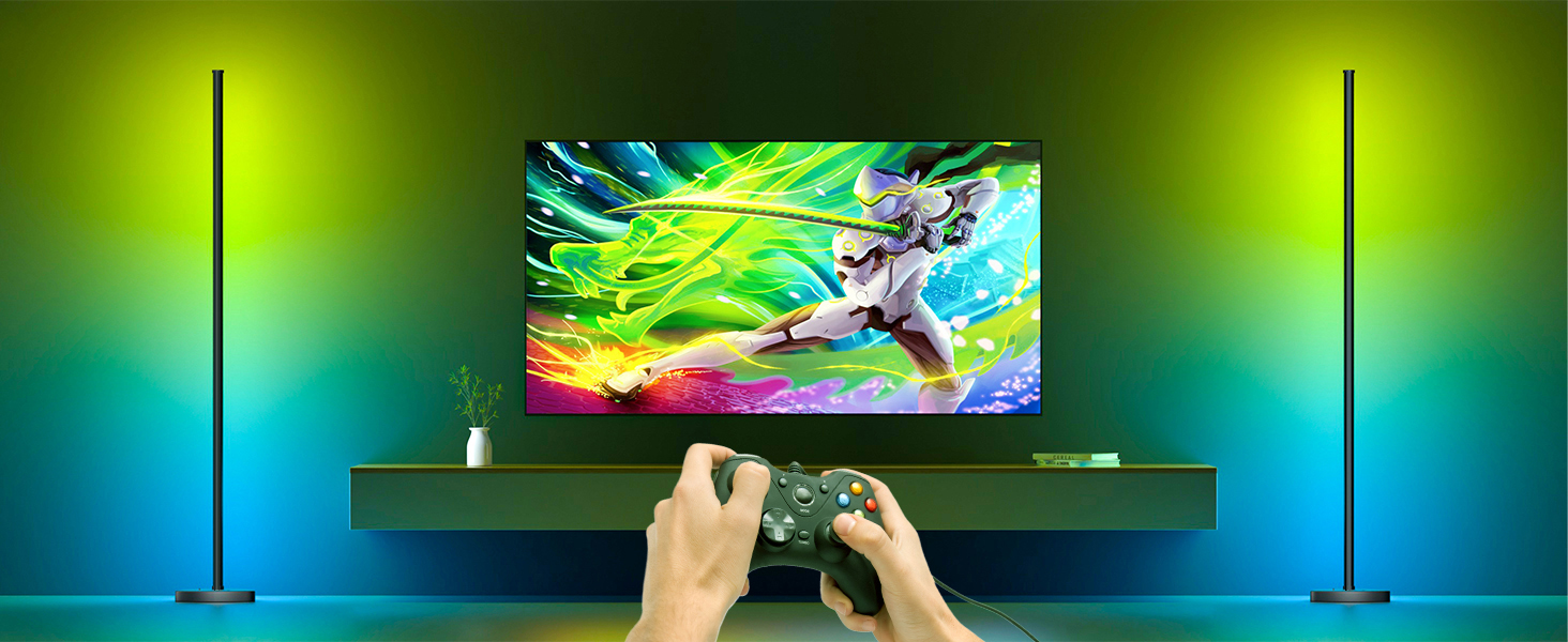 corner floor lamp for gaming