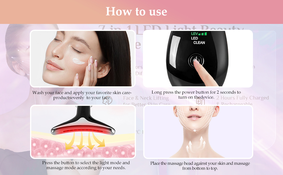 Face and Neck Massager Tool