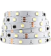 SEZO WS2814 IC LED Strip Lights RGBW Addressable 4-in-1 RGB+Warm White 2700-3000K 16.4FT/5M 30LED...