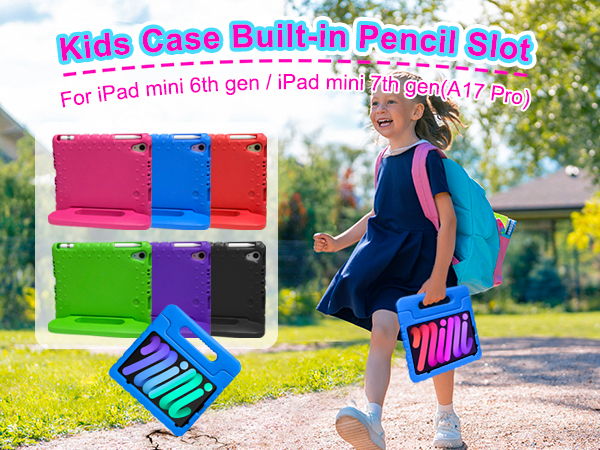 Kids Case Built-in Pencil Slot