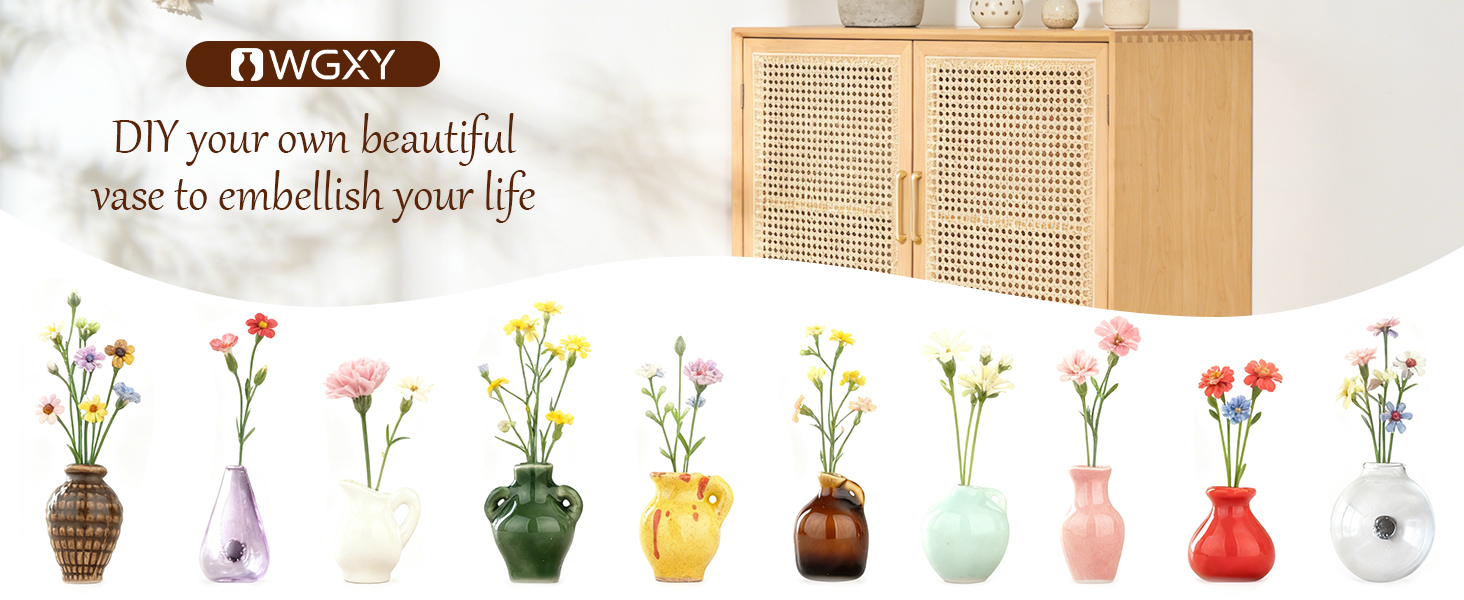 Cute Mini Vase Magnets for Fridge