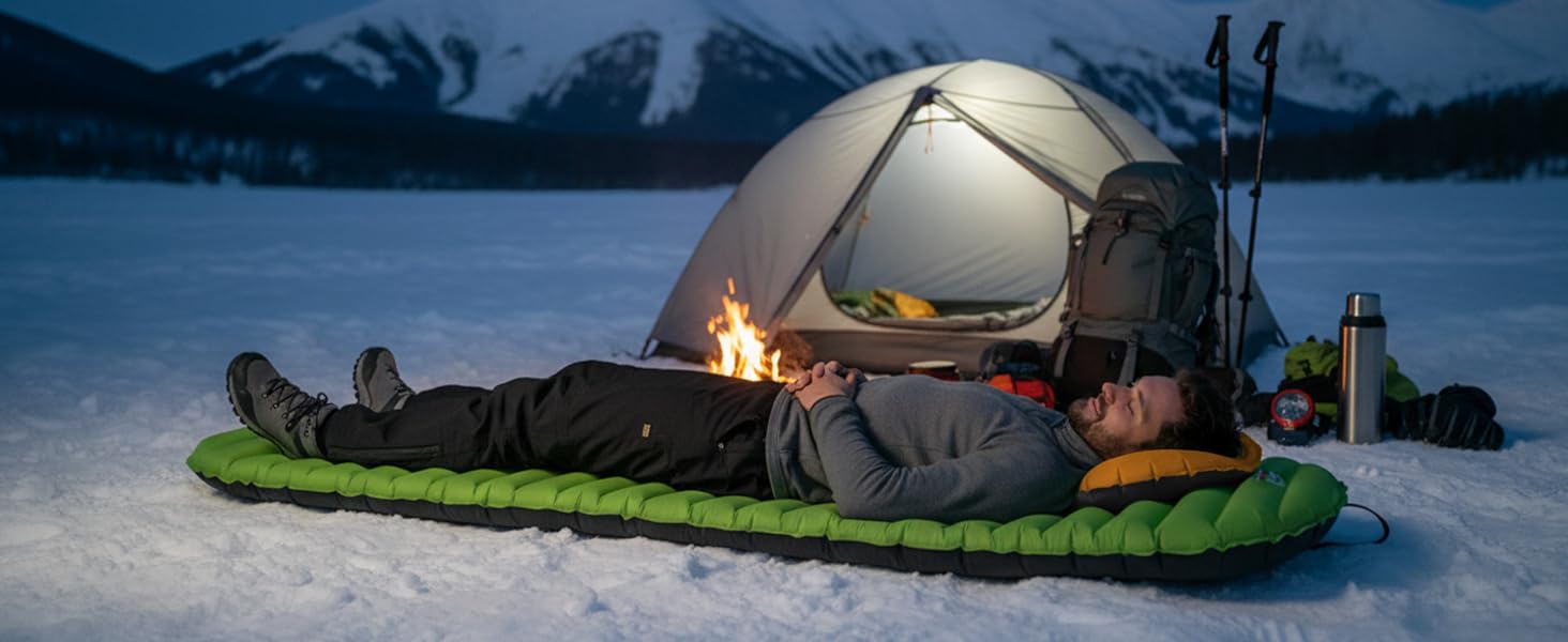 Wake Up Energized After A Snowy Camp, Knowing The Heavy-duty Insulation Kept You Truly Warm.