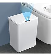 Anborry Automatic Trash Can 3.5 Gallon Bathroom Touchless Motion Sensor Small Garbage Can with Li...