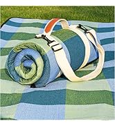 RYCHIC Rug Waterproof Outdoor Extra Large Sand Free Picnic Blanket Roadtrip Accessories Green