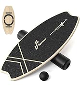 Sportneer Balance Board - 7 Modes Wobble Board with Adjustable Stoppers - Exercise Balancing Stab...