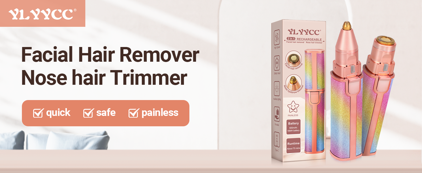 facial hair removal for women nose hair trimmer for women