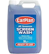 CarPlan Windshield Washer Fluid, 1.3 Gallon – Ready Mixed Streak-Free All Seasons Formula for Sum...