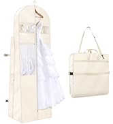 KEEGH 72" Wedding Dress Garment Bag - Tri-Fold Design Bridal Dress Bag with Shoulder Strap &amp; Hand...