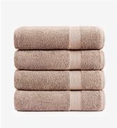Lane Linen 100% Premium Cotton 4 piece bath towel set