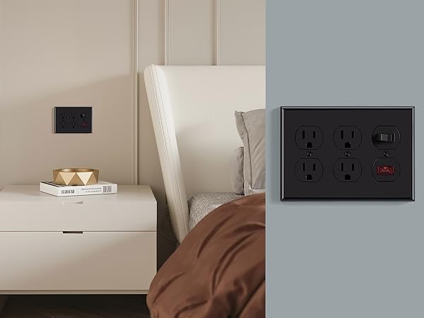 3 Gang Standard Duplex Switch Wall Plate