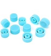 A/C Refrigerant Port Cap W/Seal Ring High/Low Side ABS Air Conditioning Charging Port Seal Caps K...