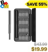 HOTO 28 in 1 Precision Screwdriver Set, Manual Small Screwdriver Magnetic Bits & Box, Mini Screwd...