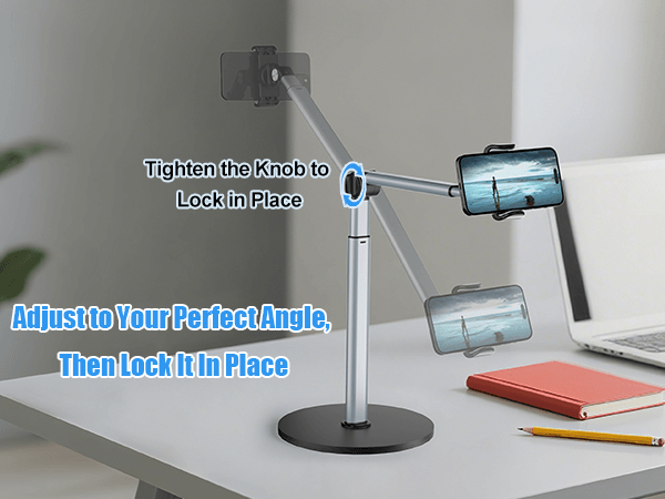 Overhead phone stand