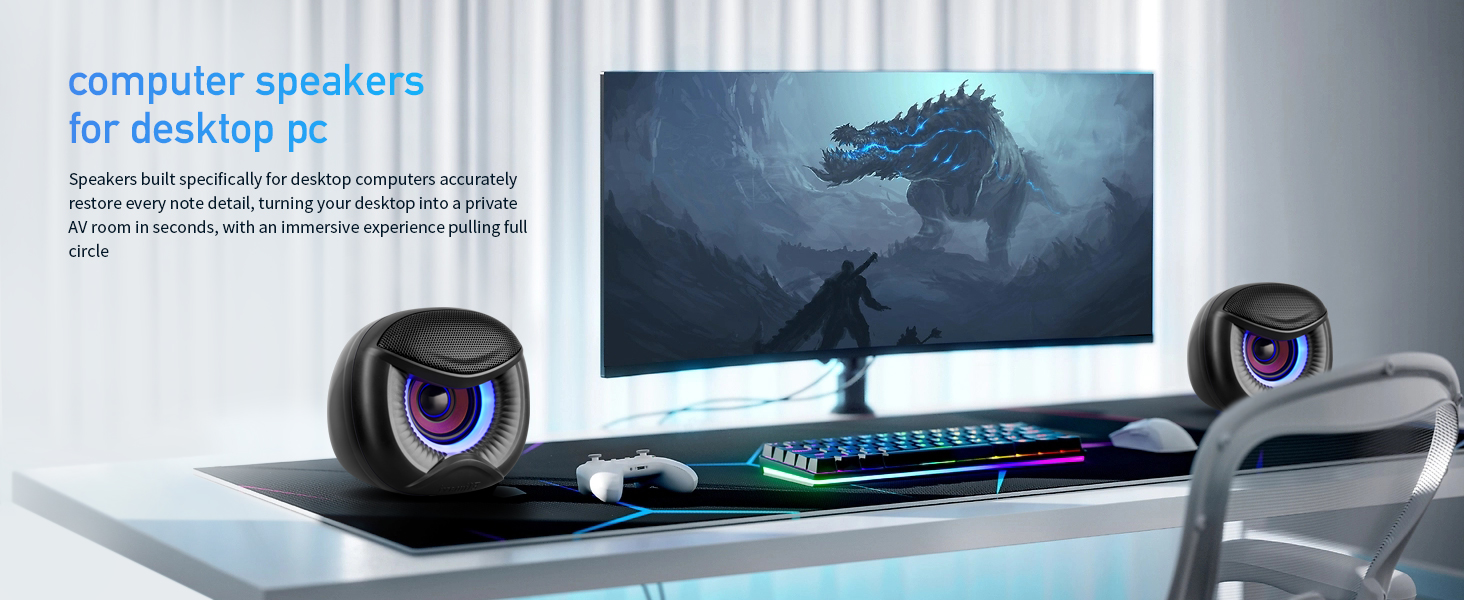 For desktop computer speakers