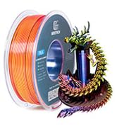 Geeetech 3D Printer Silk PLA Tri-Color Filament,Metal-Like Shiny Silk Filament 1.75mm 1kg