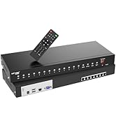 MT-VIKI HDMI/VGA Rack Mount KVM Switch Over CAT6 Cable, 8 Port CAT7 KVM Console 