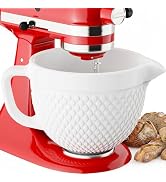 Cofun Ceramic Mixer Bowl for KitchenAid, Compatible with All KitchenAid 4.5-5 Qt Tilt-Head Stand ...