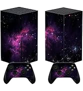 PlayVital Purple Nebula Custom Vinyl Skins for Xbox Core Wireless Controller, Wrap Decal Cover St...