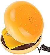 ASHATA Landline Phone,Novelty Cute Emulational Hamburger Telephone Wire Landline Telephone for Ho...