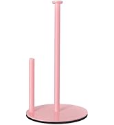 Paper Towel Holder Pink, Paper Towel Holder Countertop with Anti Slip Weighted Base, Stainless St...