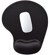 Hsurbtra Ergonomic Mouse Pad with Wrist Rest Support, Gel Mouse Pads with Non-Slip PU Base, Pain ...