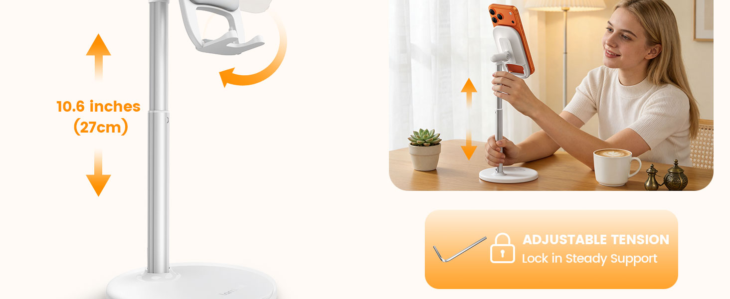 vertical phone stand cell phone stand holder for desk iphone 17 16 15 14 13 pro max air video