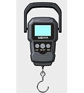 MEIYA Fish Scale 110lb/50kg Digital Fishing Scale with Backlit LCD, Enlarged Handle, Stainless St...