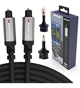 Monster Gen2 Essentials Digital Optical Toslink Cable - Crisp and Clear Surround Sound for Home T...