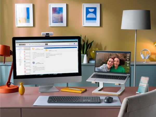 Signature Slim K950 Wireless Keyboard with Sleek Design, Switch Typing Between Devices, Quiet Typing