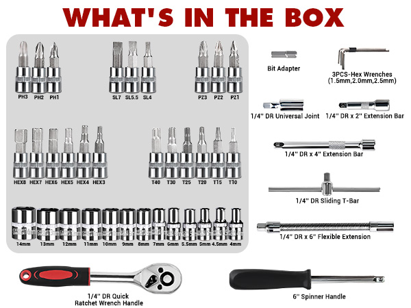 1/4 inch socket set