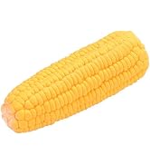 BWESOO Yellow Pet Dog Puppy Latex Corn Shape Squeaky Bite-Resistant Interactive Play Chew Toy Pet...