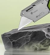 WORKPRO Box Cutter, Utility Knife Quick Change Blade Razor Knife, Folding Pocket Knife with Belt ...