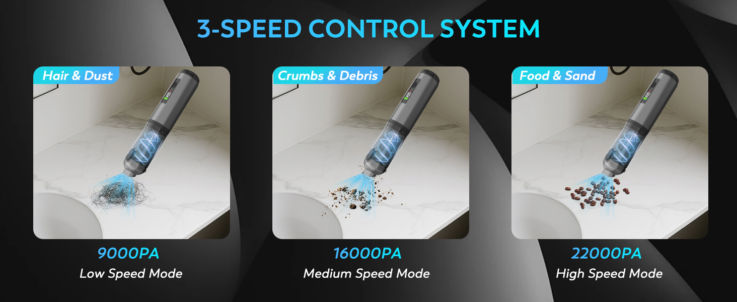 KedeeSparkle Cordless Car Vacuum Cleaner