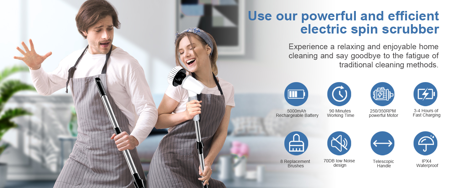 electric shower scrubber