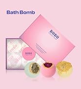 Bath Bombs Gift Sets- 6 Fizzies Luxury Large Size with Real Flowers and Natural Organic Essential...