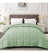 California King Comforter Duvet Insert - All Season Sage Green Comforters Cal King Size - Quilted...