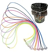 Garbage Can Bands 8 Pcs Trash Can Bands Adjustable Large Rubber Bands Fits 8-33 Gallon Trash Cans...