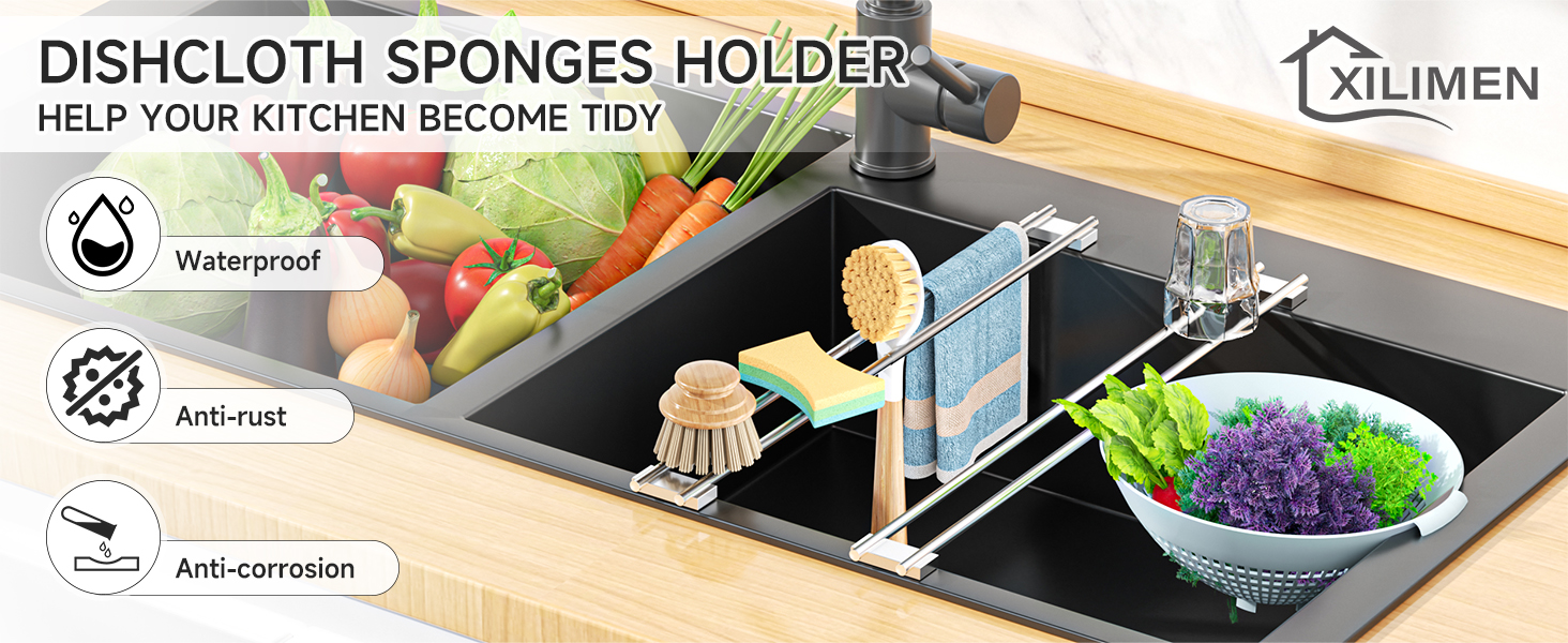 dish cloth holder for kitchen sink