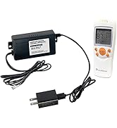 Durablow TR2003 Gas Fire Fireplace On/Off Remote Control Kit + Thermostat + Timer with LCD Screen...