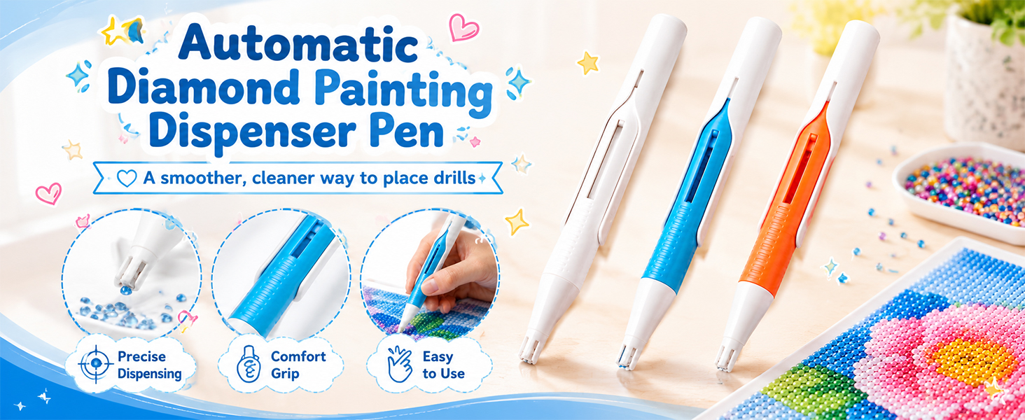 Diamond Art Automatic Bead Dispenser Pen
