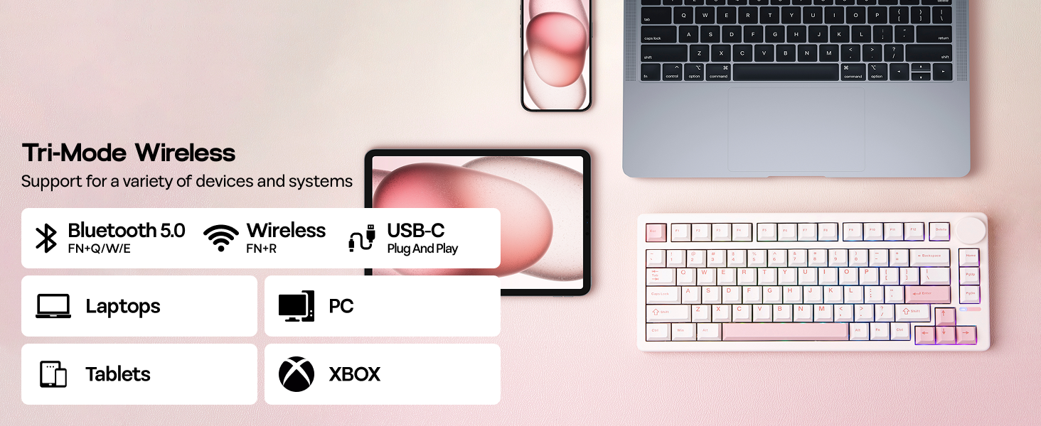 Programmable Wireless Gaming Keyboard