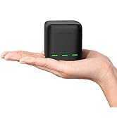 TELESIN Battery Charger for GoPro Hero 13 Black, Triple Slot USB Charging Case with Type-C Cord B...