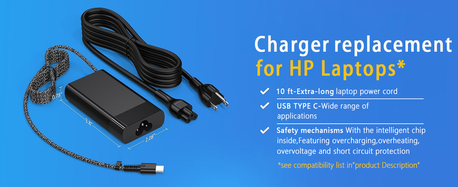 hp envy x360 charger usb c computer charger usbc computer charger hp charger hp laptop charger usb c