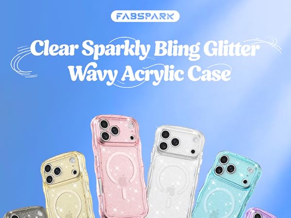 crystal Clear case transparent case magnetic case glitter case Glossy case cute case aesthetic case