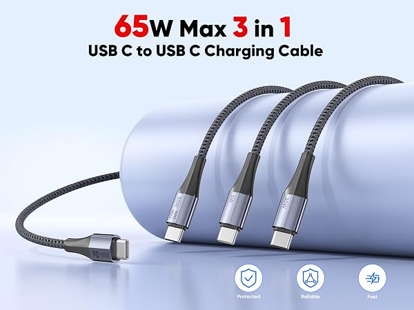 3 in 1 usb c cable