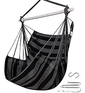 ADVOKAIR Hammock Chair Swing (500 lbs Max) - Hanging Hammock Chair Rope Swing Indoor for Bedroom,...