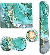 AIMSA Keyboard Wrist Rest Support + Mouse Pad + Mouse Wrist Rest + Coaster, Ergonomic Memory Foam...