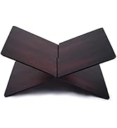 Wood Book Stand 2-Piece Acrylic Book Holder12.5 x 9.5X 5.5 in Reading Open Large Display Stand fo...